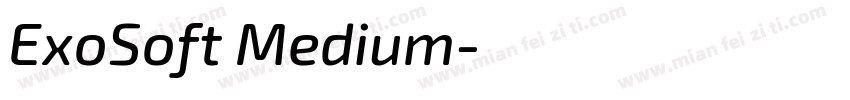 ExoSoft Medium字体转换